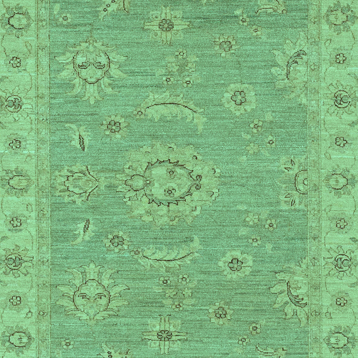 Machine Washable Oriental Turquoise Traditional Area Rugs, wshabs3568turq