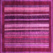 Square Abstract Pink Modern Rug, abs3569pnk