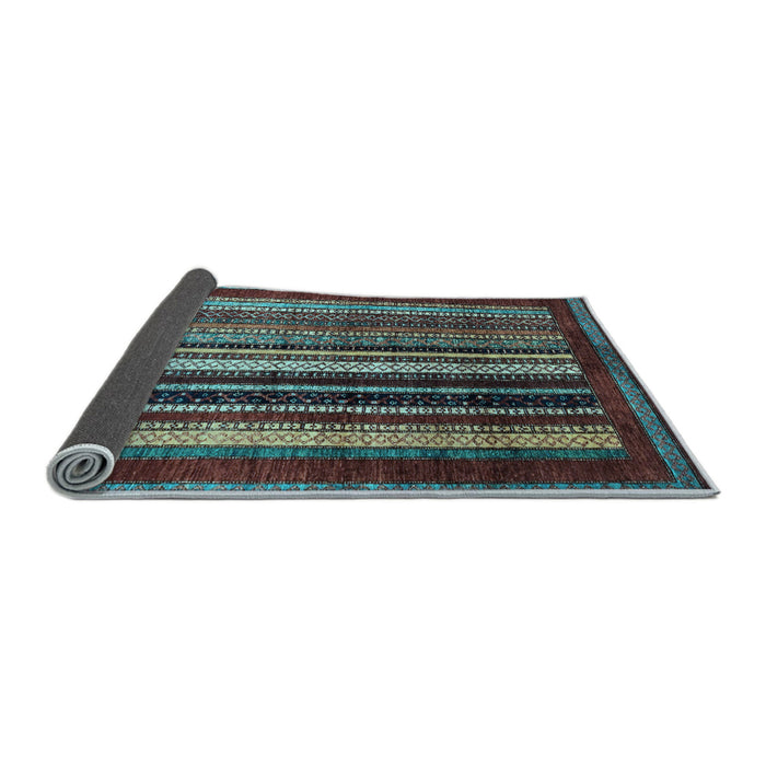 Sideview of Abstract Light Blue Modern Rug, abs3569lblu