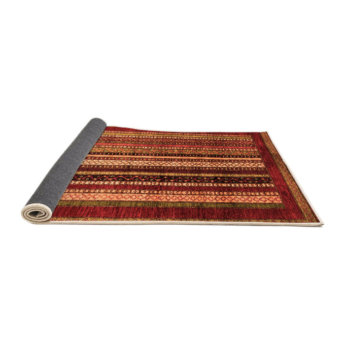 Sideview of Abstract Orange Modern Rug, abs3569org