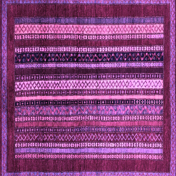 Square Abstract Purple Modern Rug, abs3569pur