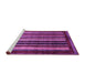 Sideview of Machine Washable Abstract Purple Modern Area Rugs, wshabs3569pur