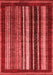 Abstract Red Modern Area Rugs