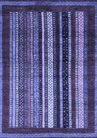 Abstract Blue Modern Rug, abs3569blu