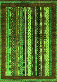 Abstract Green Modern Rug, abs3569grn