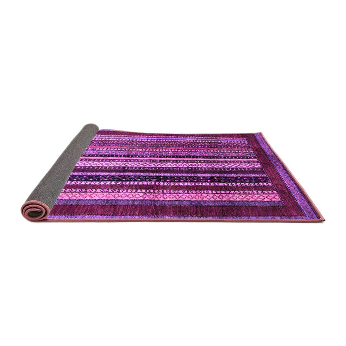 Sideview of Abstract Purple Modern Rug, abs3569pur