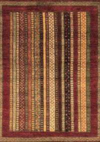 Abstract Brown Modern Rug, abs3569brn