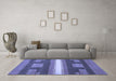 Machine Washable Abstract Blue Modern Rug in a Living Room, wshabs356blu