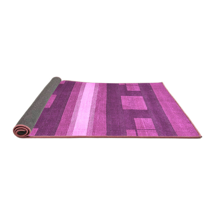 Sideview of Abstract Purple Modern Rug, abs356pur