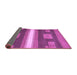 Sideview of Abstract Purple Modern Rug, abs356pur