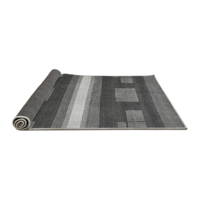 Sideview of Abstract Gray Modern Rug, abs356gry