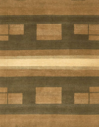 Machine Washable Abstract Caramel Brown Rug, wshabs356