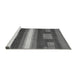 Sideview of Machine Washable Abstract Gray Modern Rug, wshabs356gry