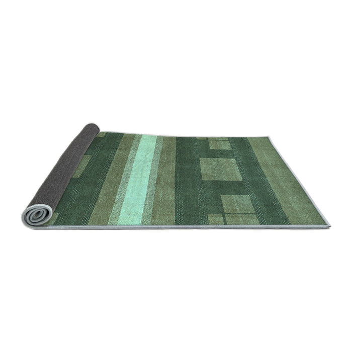 Sideview of Abstract Light Blue Modern Rug, abs356lblu