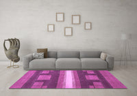 Machine Washable Abstract Purple Modern Rug, wshabs356pur