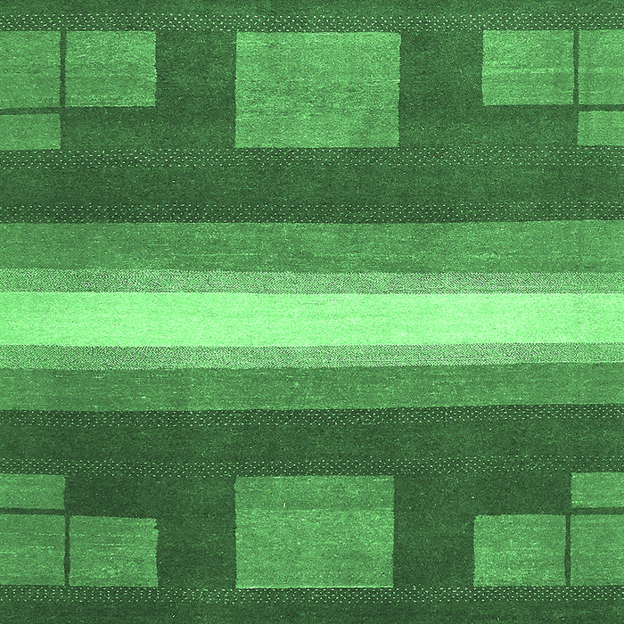 Machine Washable Abstract Emerald Green Modern Area Rugs, wshabs356emgrn