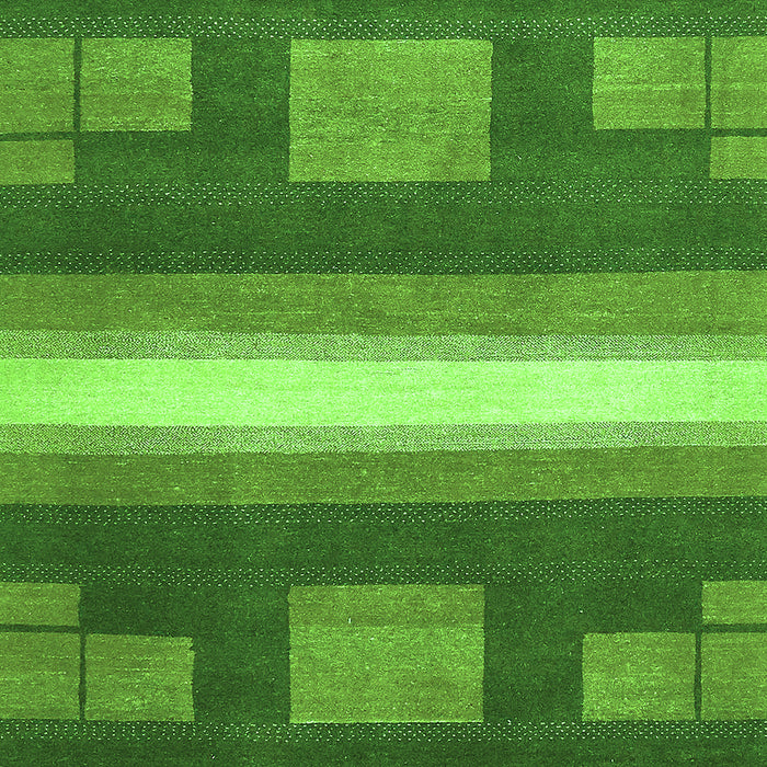 Machine Washable Abstract Green Modern Area Rugs, wshabs356grn