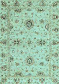 Oriental Light Blue Traditional Rug, abs3570lblu