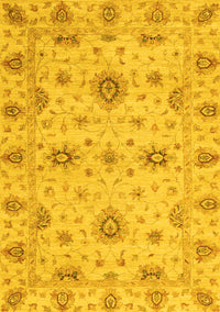 Oriental Yellow Traditional Rug, abs3570yw