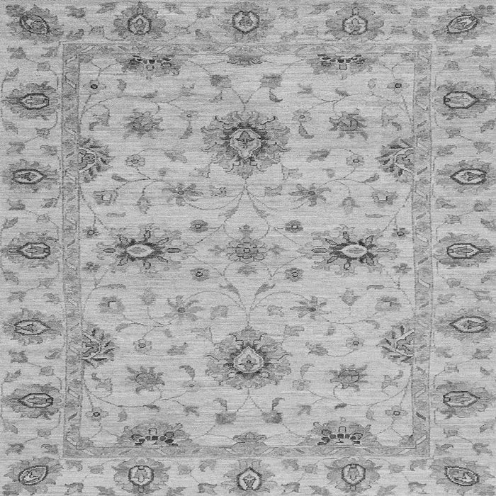 Square Machine Washable Oriental Gray Traditional Rug, wshabs3570gry