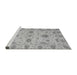 Sideview of Machine Washable Oriental Gray Traditional Rug, wshabs3570gry