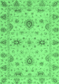 Oriental Emerald Green Traditional Rug, abs3570emgrn