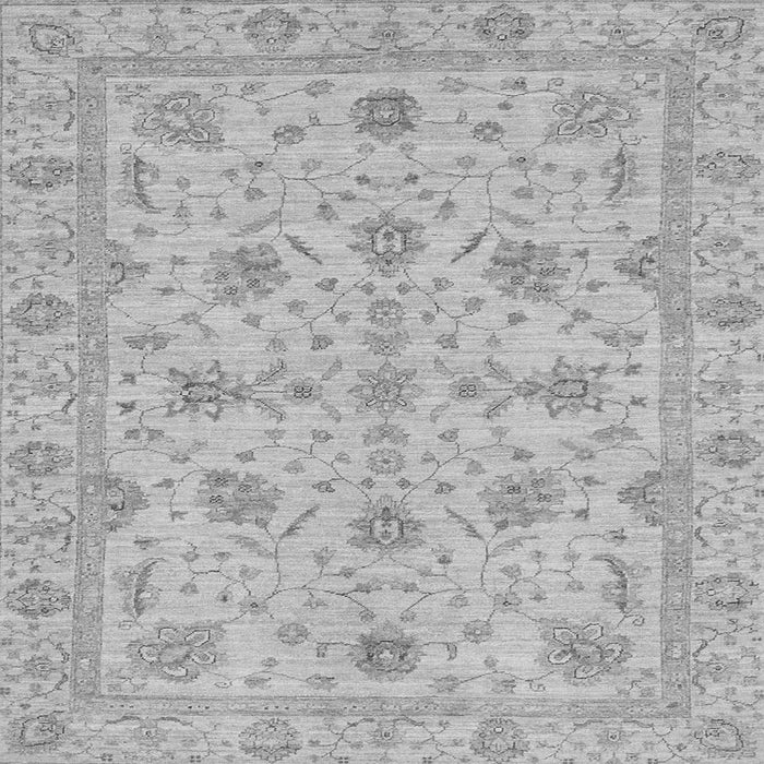 Square Oriental Gray Traditional Rug, abs3571gry