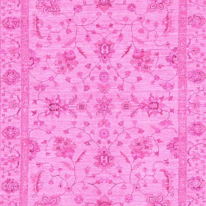 Machine Washable Oriental Pink Traditional Rug, wshabs3571pnk