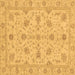 Square Oriental Brown Traditional Rug, abs3571brn