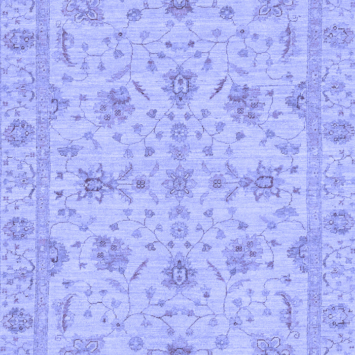 Machine Washable Oriental Blue Traditional Rug, wshabs3571blu