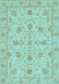 Oriental Light Blue Traditional Rug, abs3571lblu