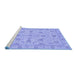 Sideview of Machine Washable Oriental Blue Traditional Rug, wshabs3571blu