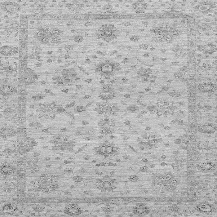 Square Machine Washable Oriental Gray Traditional Rug, wshabs3572gry