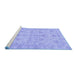 Sideview of Machine Washable Oriental Blue Traditional Rug, wshabs3572blu