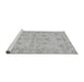 Sideview of Machine Washable Oriental Gray Traditional Rug, wshabs3572gry