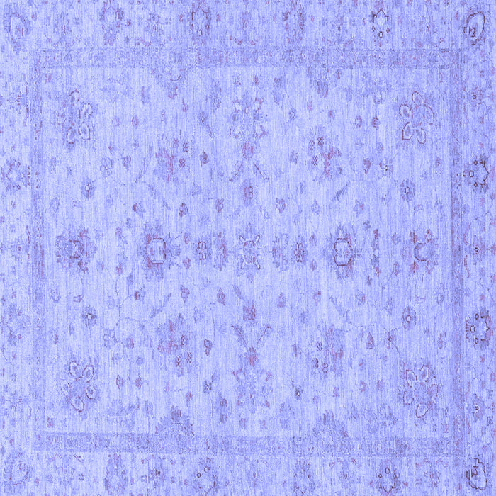 Square Machine Washable Oriental Blue Traditional Rug, wshabs3572blu