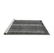 Sideview of Machine Washable Abstract Gray Modern Rug, wshabs3573gry