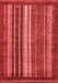 Abstract Red Modern Area Rugs