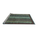 Sideview of Machine Washable Abstract Light Blue Modern Rug, wshabs3573lblu