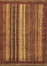 Machine Washable Abstract Brown Modern Rug, wshabs3573brn