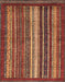 Abstract Red Modern Rug, abs3573