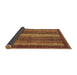 Sideview of Abstract Brown Modern Rug, abs3573brn