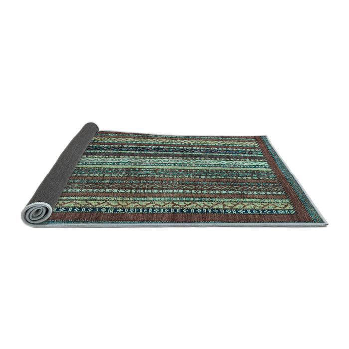 Sideview of Abstract Light Blue Modern Rug, abs3573lblu