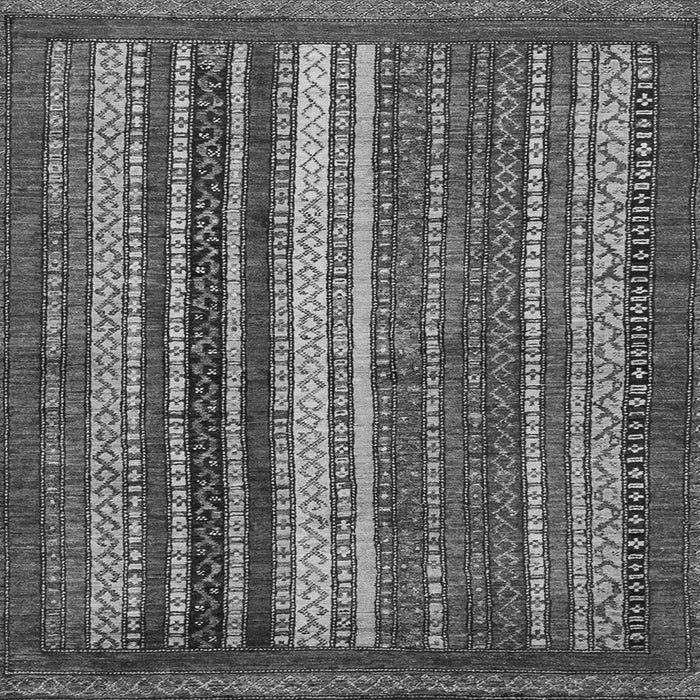 Square Abstract Gray Modern Rug, abs3573gry