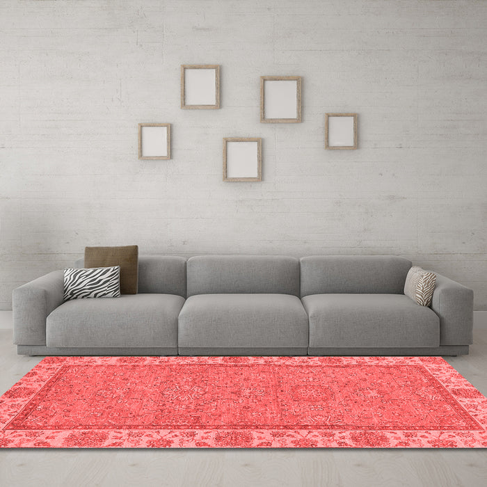 Traditional Red Washable Rugs