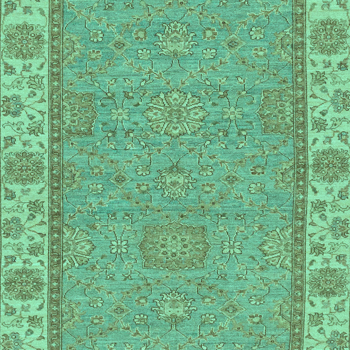 Machine Washable Oriental Turquoise Traditional Area Rugs, wshabs3574turq