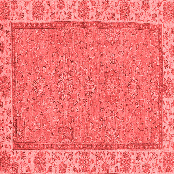 Machine Washable Oriental Red Traditional Rug, wshabs3574red