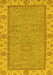 Oriental Yellow Traditional Rug, abs3574yw