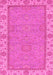 Machine Washable Oriental Pink Traditional Rug, wshabs3574pnk