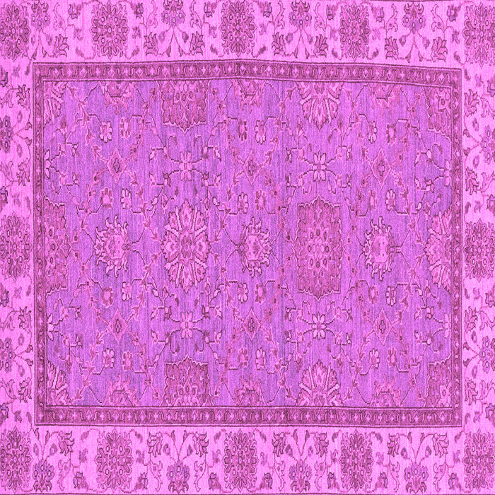 Square Oriental Purple Traditional Rug, abs3574pur